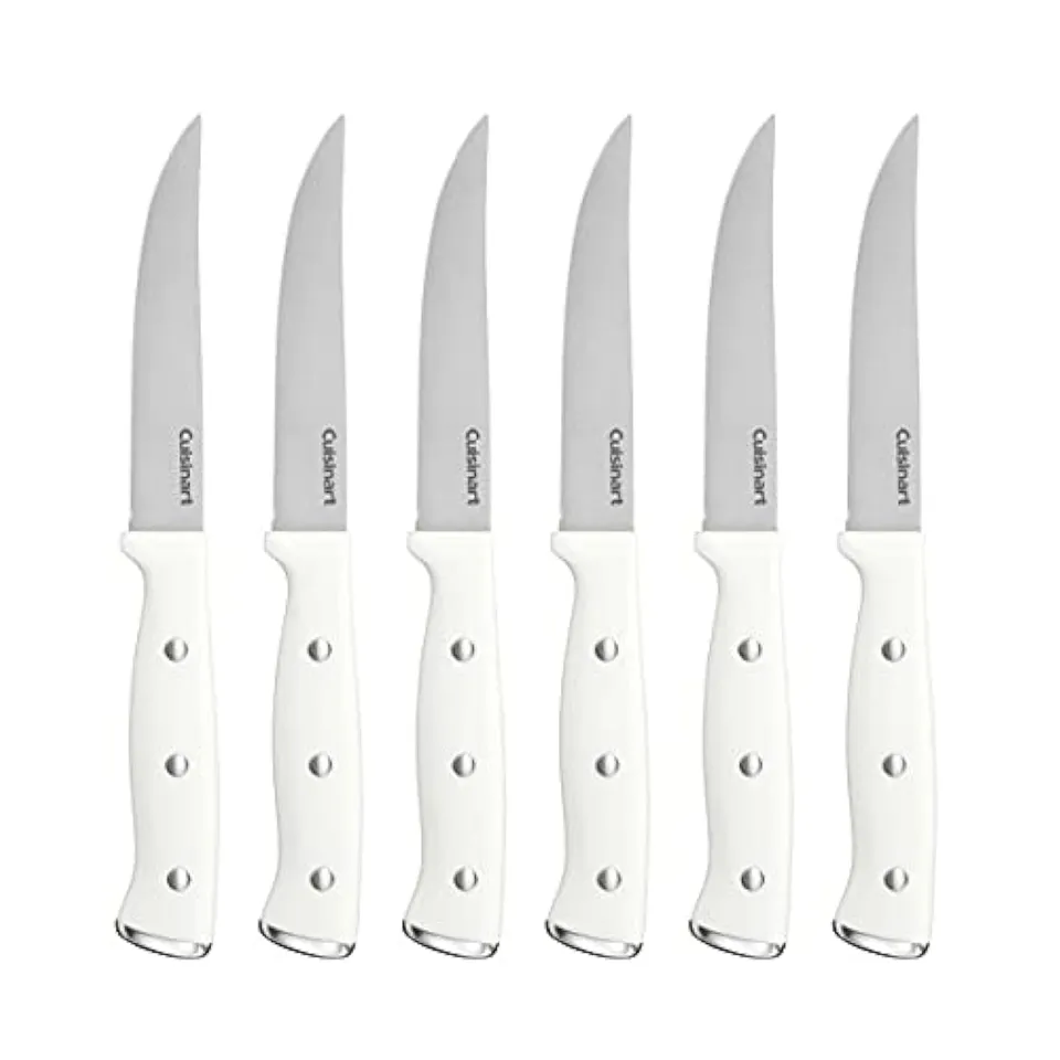 cuisinart-c77wtr-6psk-white-triple-rivet-steak-knife-set-6-pc image 1