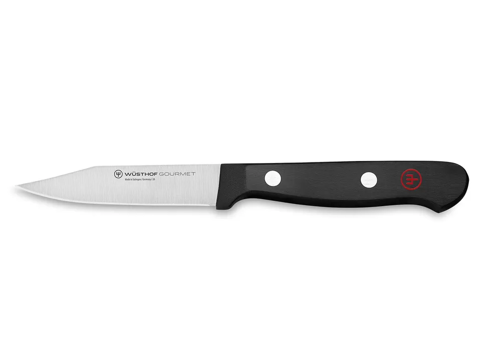 w-sthof-gourmet-3-paring-knife-clip-point-high-carbon-stainless-steel-black image 1
