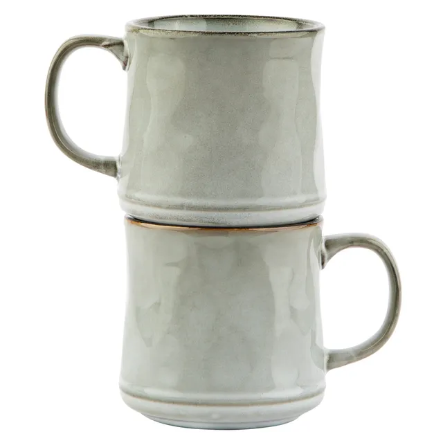 kook-glazed-coffee-mugs-java-slate-15-oz-set-of-2 image 1