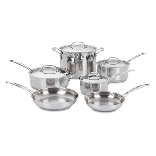 cuisinart-chef-s-classic-stainless-10-piece-cookware-set-77-10p1 image 1