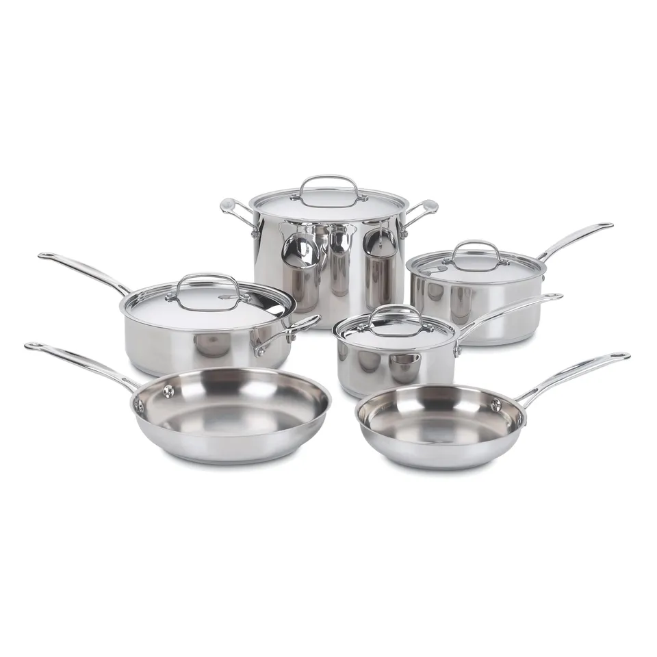 cuisinart-chef-s-classic-stainless-10-piece-cookware-set-77-10p1 image 1