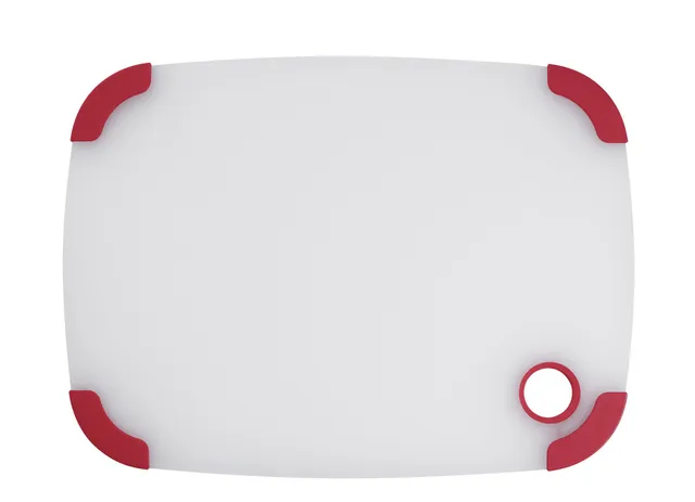 cuisinart-14-inch-semi-transparent-cutting-board-with-red-trim-sturdy-poly-board image 1
