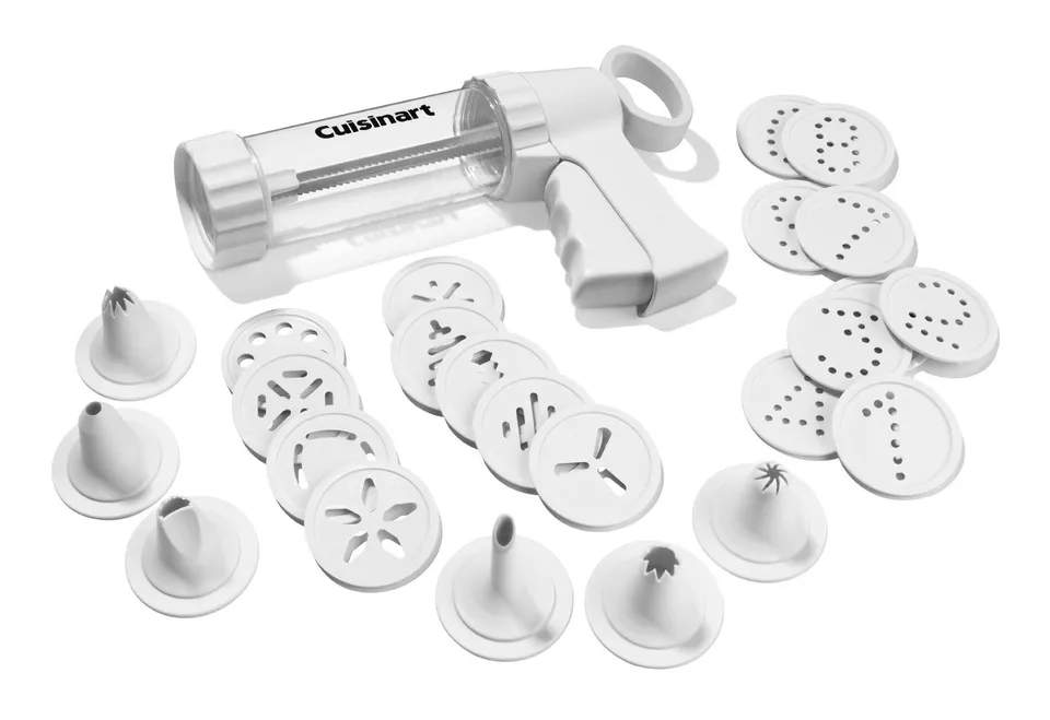 cuisinart-cookie-press-with-18-discs-and-6-decorating-tips-white image 1