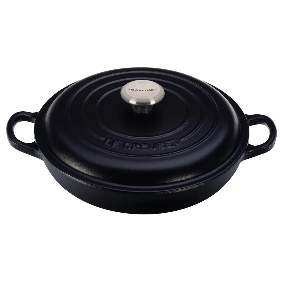 le-creuset-braiser-1-5-qt-licorice-enameled-cast-iron image 1