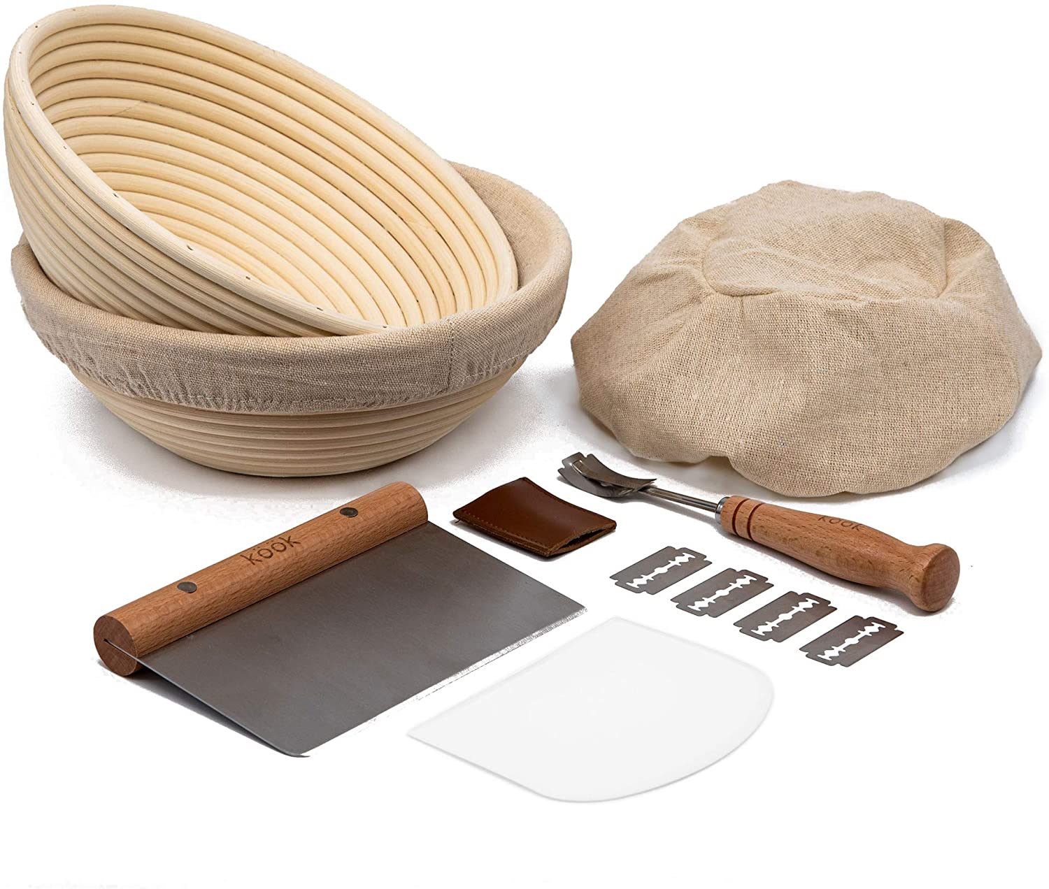 kook-proofing-set-rattan-baskets-with-liners-scrapers-lame-spare-blades image 6