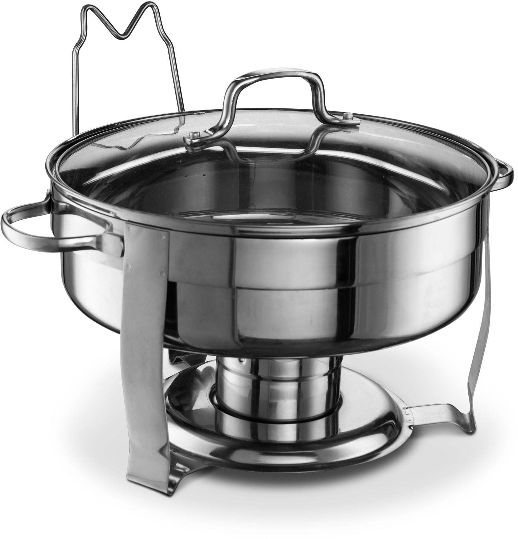 kook-stainless-steel-chafing-dish-4-5-qt-buffet-serving-warmer-with-glass-lid image 6