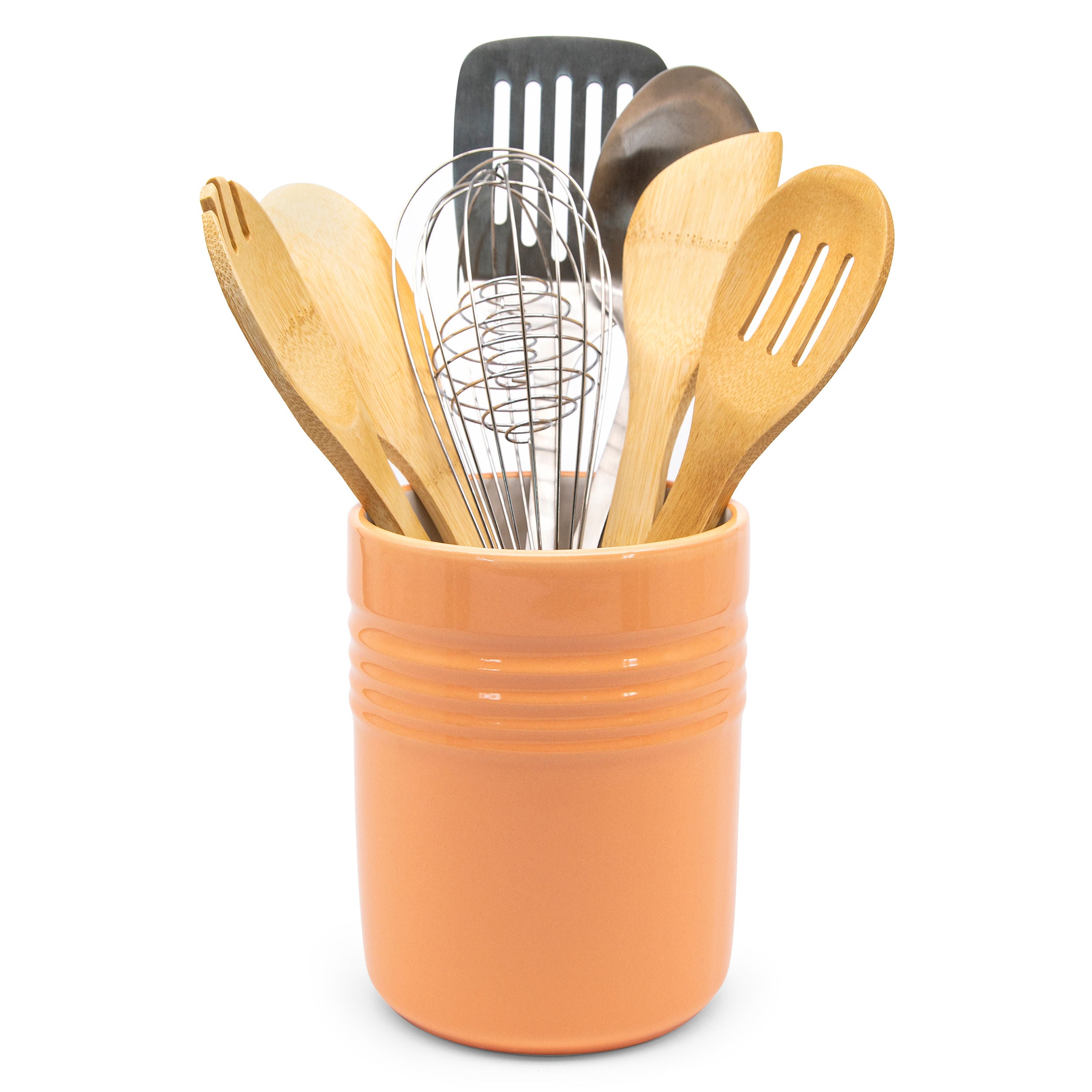 kook-ceramic-utensil-crock-countertop-kitchen-organizer-4-6-x-6 image 5