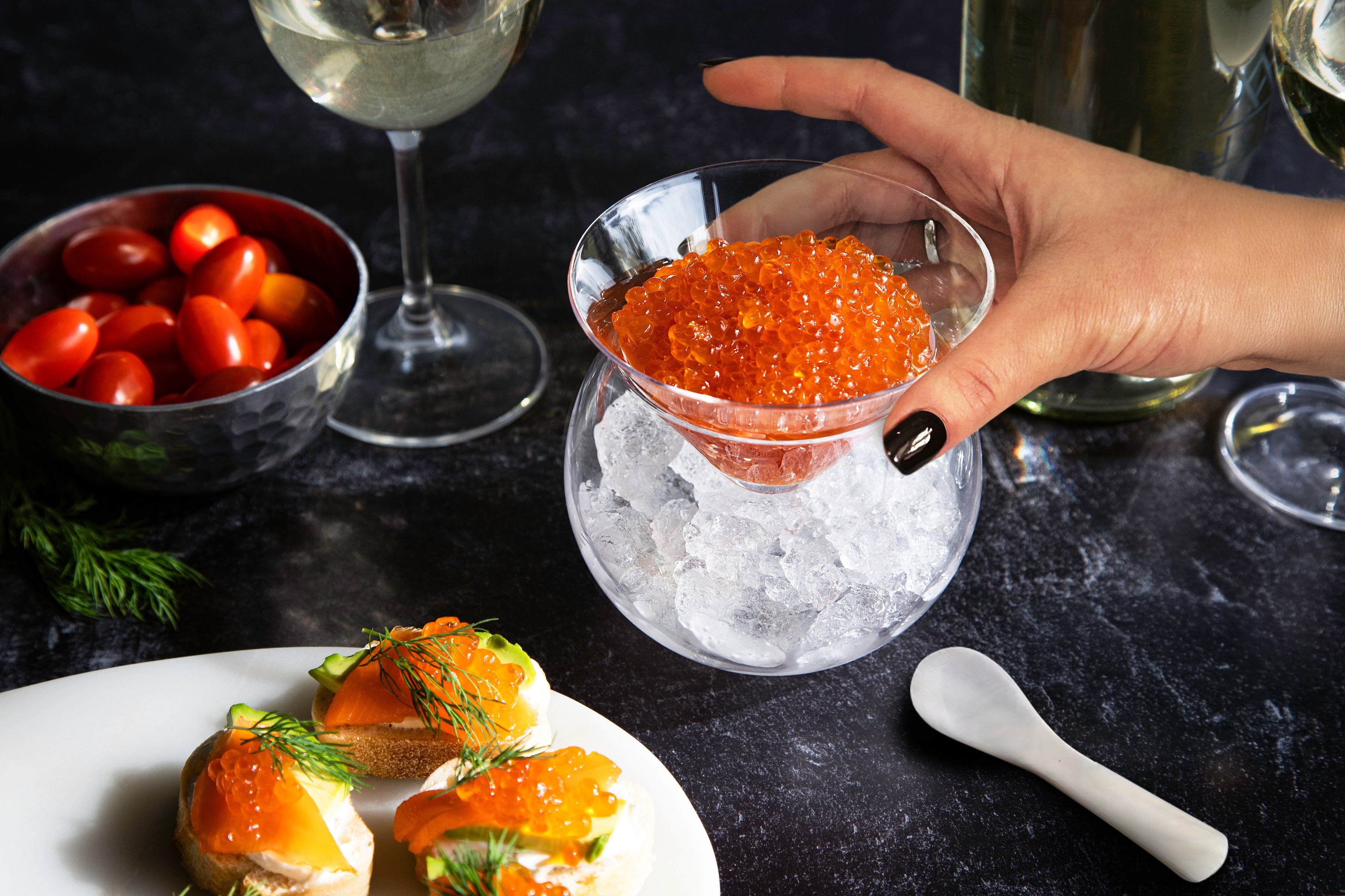 kook-caviar-chiller-dish-and-cocktail-glass image 4