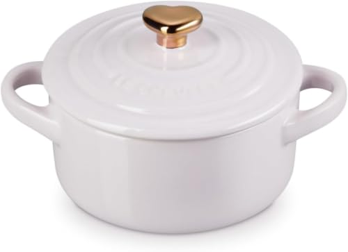 le-creuset-stoneware-mini-round-cocotte-8oz-shallot-with-gold-heart-knob-pack-of image 6