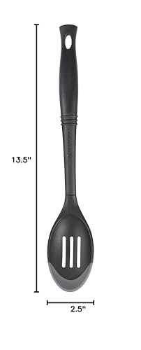 le-creuset-revolution-bi-material-slotted-spoon-13-5-oyster-flexible-silicone-an image 6
