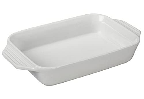 le-creuset-stoneware-rectangular-dish-3-15-qt-12-5-x-8-25-white image 3