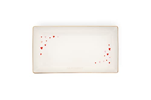 le-creuset-l-amour-stoneware-rectangular-hostess-tray-11-25-x-6-25-white-with-he image 5
