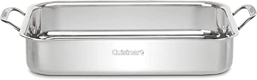 cuisinart-chef-s-classic-14-inch-stainless-steel-lasagna-pan-with-roasting-rack image 7