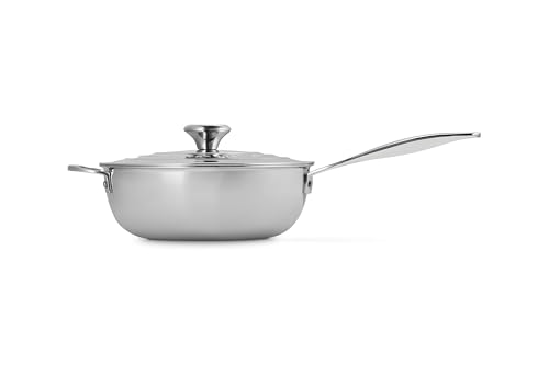 le-creuset-tri-ply-stainless-steel-3-5-quart-nonstick-saucier-with-lid image 8