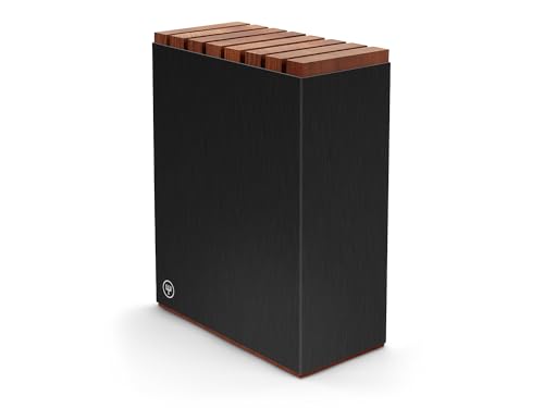 w-sthof-7-slot-black-aluminum-knife-block-with-wood-insert image 5