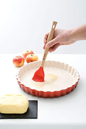 le-creuset-stoneware-tart-dish-9-inch-cerise image 4