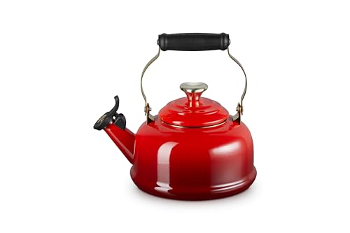 le-creuset-enamel-on-steel-whistling-tea-kettle-1-7-qt-cerise-with-light-gold-he image 8