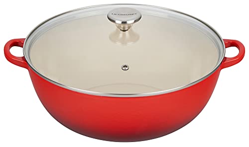 le-creuset-enameled-cast-iron-chef-s-oven-with-glass-lid-7-5-qt-cerise image 8