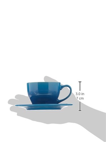 le-creuset-stoneware-set-of-2-cappuccino-cups-and-saucers-7-oz-each-marseille image 4