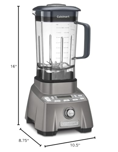 cuisinart-hurricane-pro-blender-3-5-peak-hp-gunmetal-cbt-2000p1 image 6