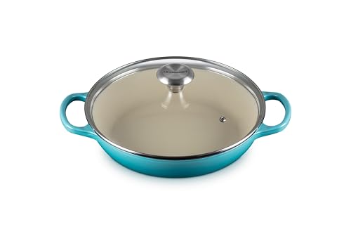 le-creuset-signature-round-braiser-with-glass-lid-2-25-qt-caribbean image 8