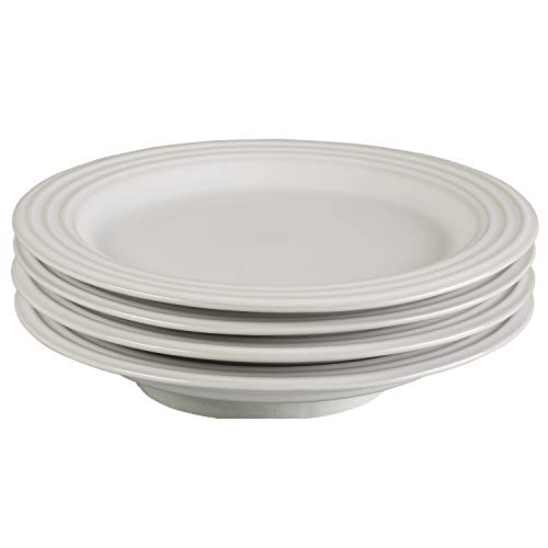 le-creuset-stoneware-salad-plates-set-of-4-8-5-inch-white image 8