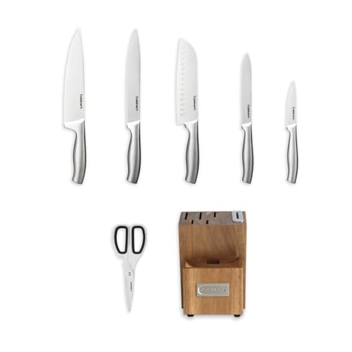 cuisinart-7-piece-stainless-steel-essentials-cutlery-block-set-with-built-in-sha image 8