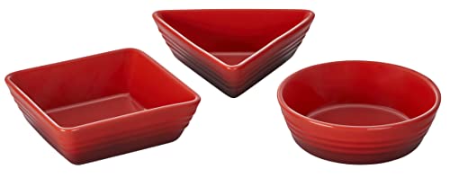 le-creuset-stoneware-set-of-3-tapas-dishes-cerise image 6