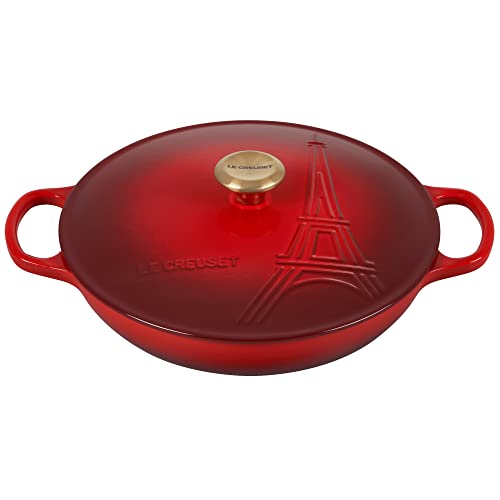 le-creuset-eiffel-tower-collection-enameled-cast-iron-signature-braiser-with-lid image 4