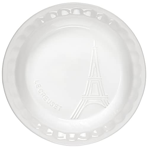 le-creuset-eiffel-tower-collection-stoneware-pie-dish-9-inch-white image 7