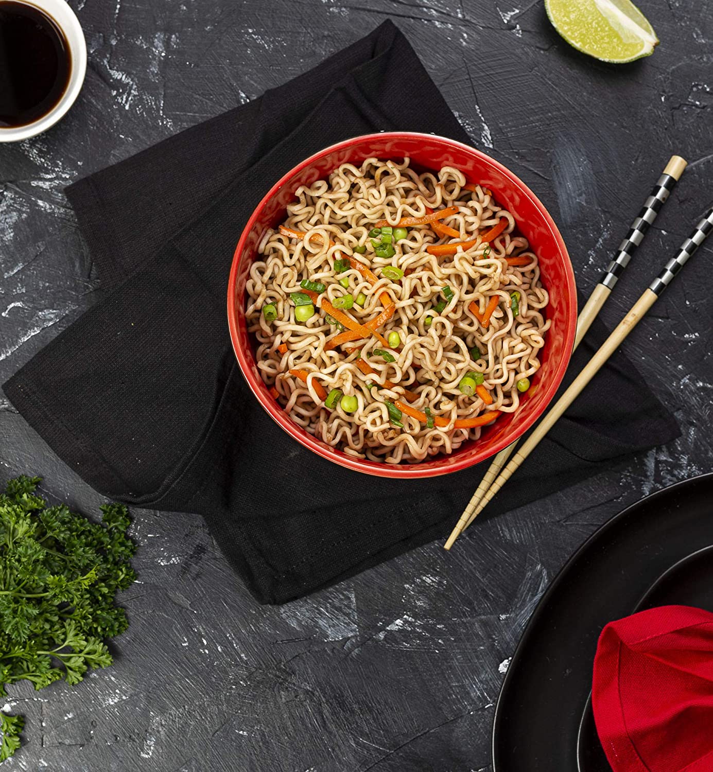 kook-asian-noodle-bowls-set-of-4-34-oz-ceramic-matte-finish-deep image 3