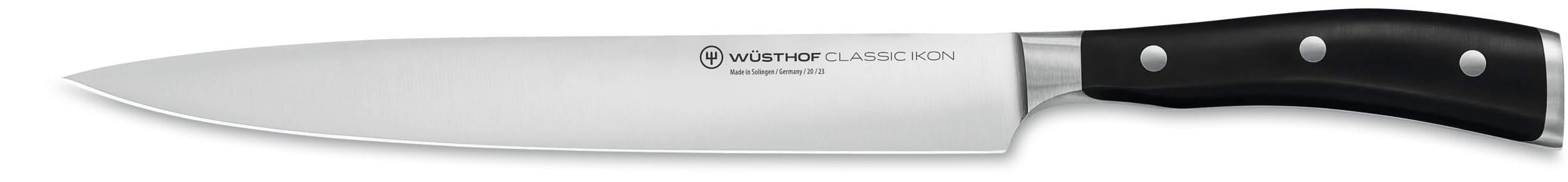 w-sthof-classic-ikon-carving-knife-9-inch-black-precision-forged-german-steel image 1