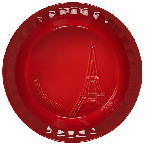 le-creuset-eiffel-tower-collection-stoneware-pie-dish-9-cerise image 7