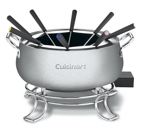 cuisinart-3-quart-stainless-steel-electric-fondue-pot-set-cfo-3ssnas-8-forks-tem image 7