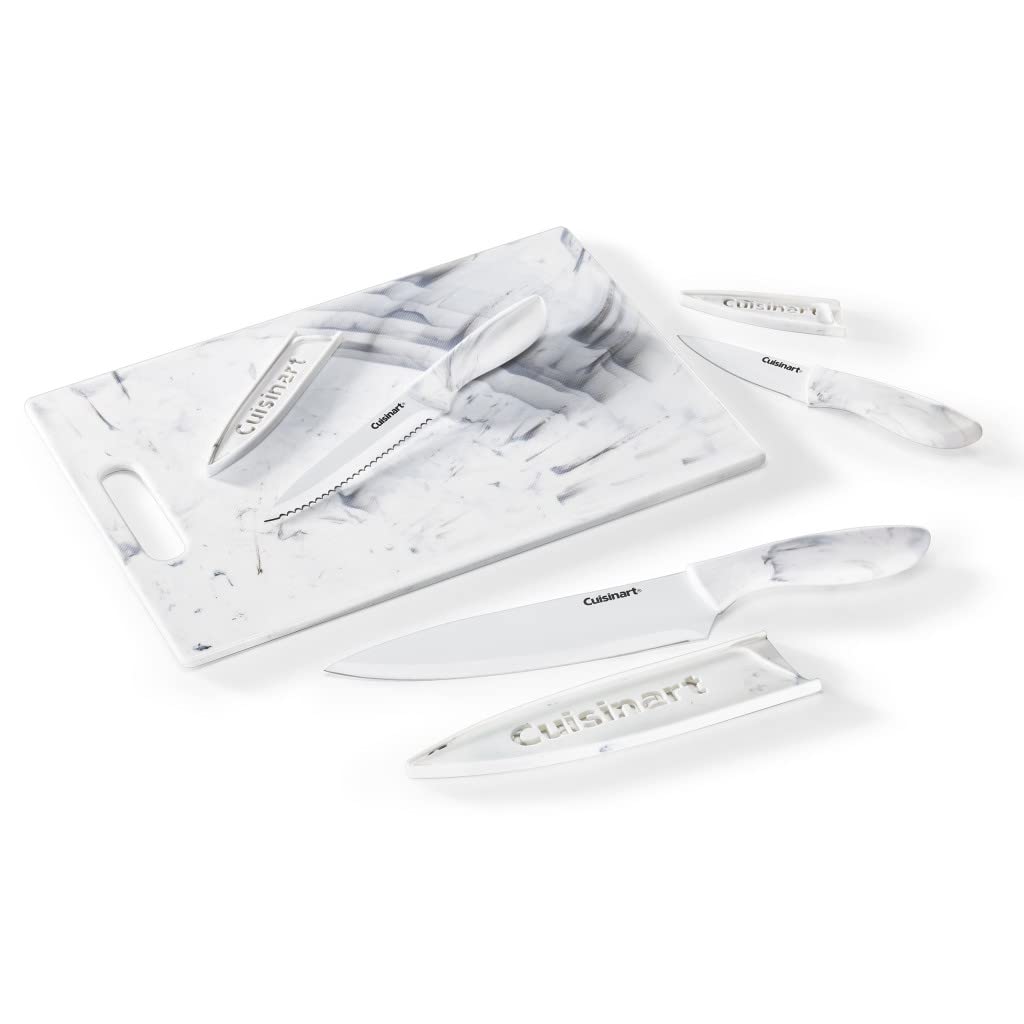 cuisinart-c55cb-7mb-advantage-faux-marble-cutting-board-and-cutlery-set-7-piece- image 1