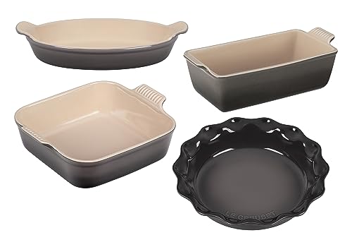 le-creuset-stoneware-4-piece-heritage-bakeware-set-in-oyster image 7
