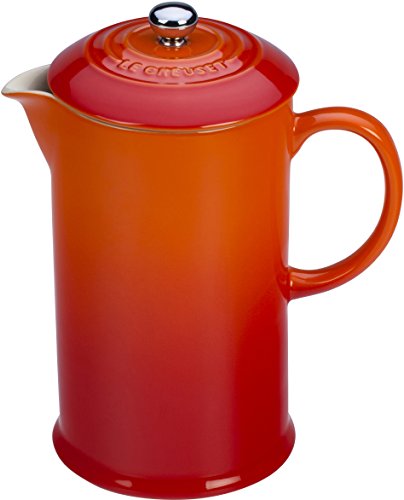 le-creuset-stoneware-french-press-34-oz-cerise-red-premium-heat-retention image 7