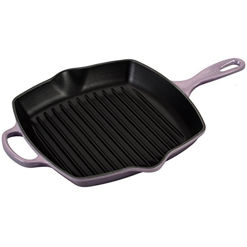 le-creuset-signature-square-skillet-grill-10-1-4-inch-provence-cast-iron-stoveto image 2