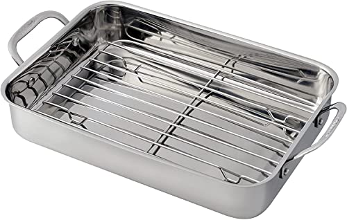 cuisinart-chef-s-classic-14-inch-stainless-steel-lasagna-pan-with-roasting-rack image 6
