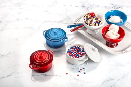 le-creuset-stoneware-set-of-4-mini-cocottes-with-cookbook-8-oz-each-white image 8
