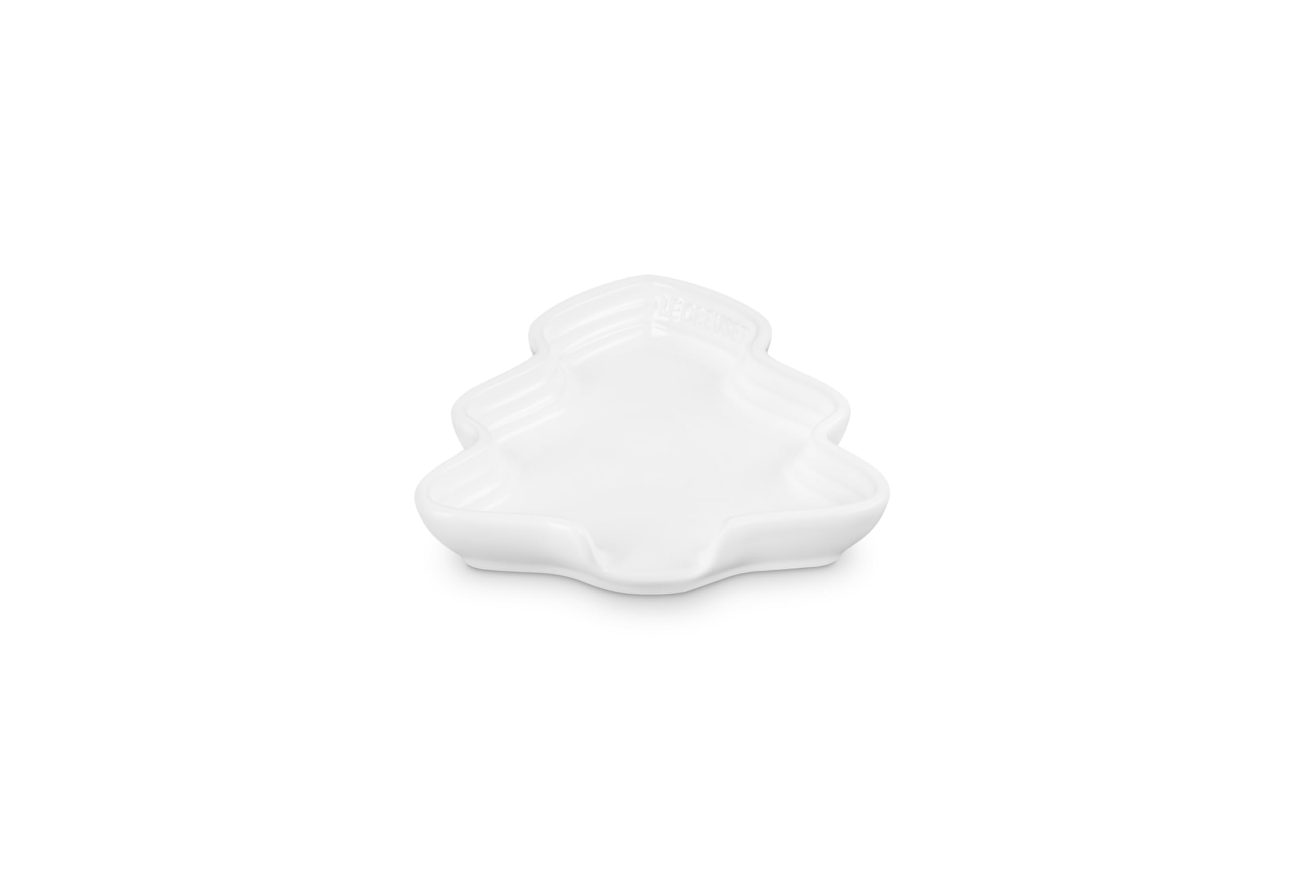 le-creuset-no-l-collection-stoneware-holiday-tree-spoon-rest-white image 2