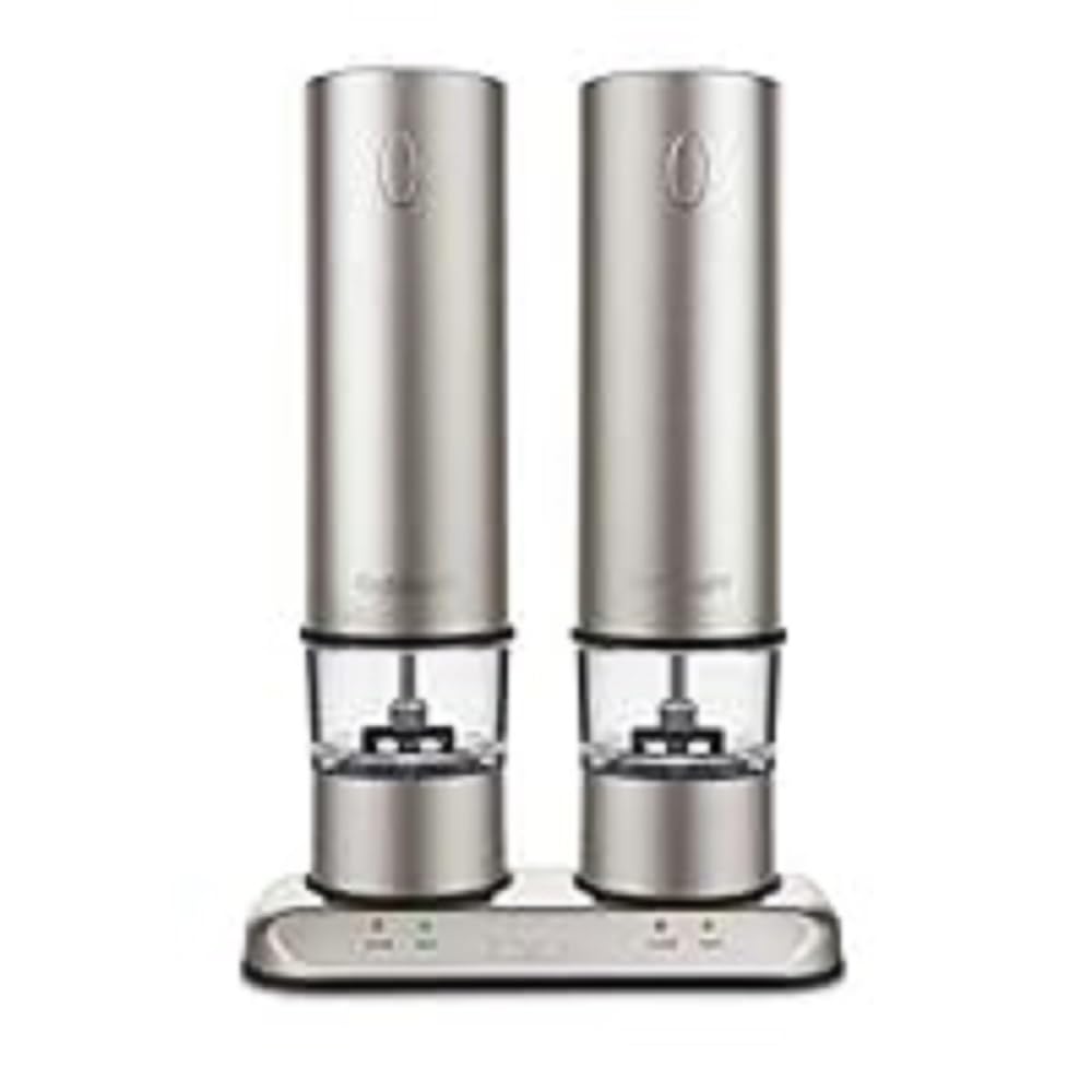 cuisinart-rechargeable-electric-salt-pepper-mill-set-sp-4-brushed-stainless-stee image 1