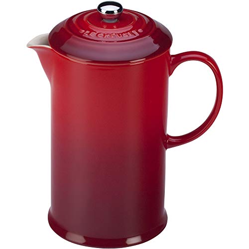 le-creuset-stoneware-french-press-34-oz-cerise-red-premium-heat-retention image 5