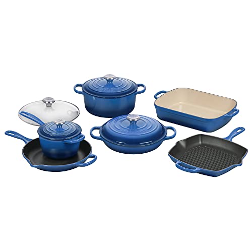 le-creuset-signature-enameled-cast-iron-cookware-set-10-piece-marseille image 6