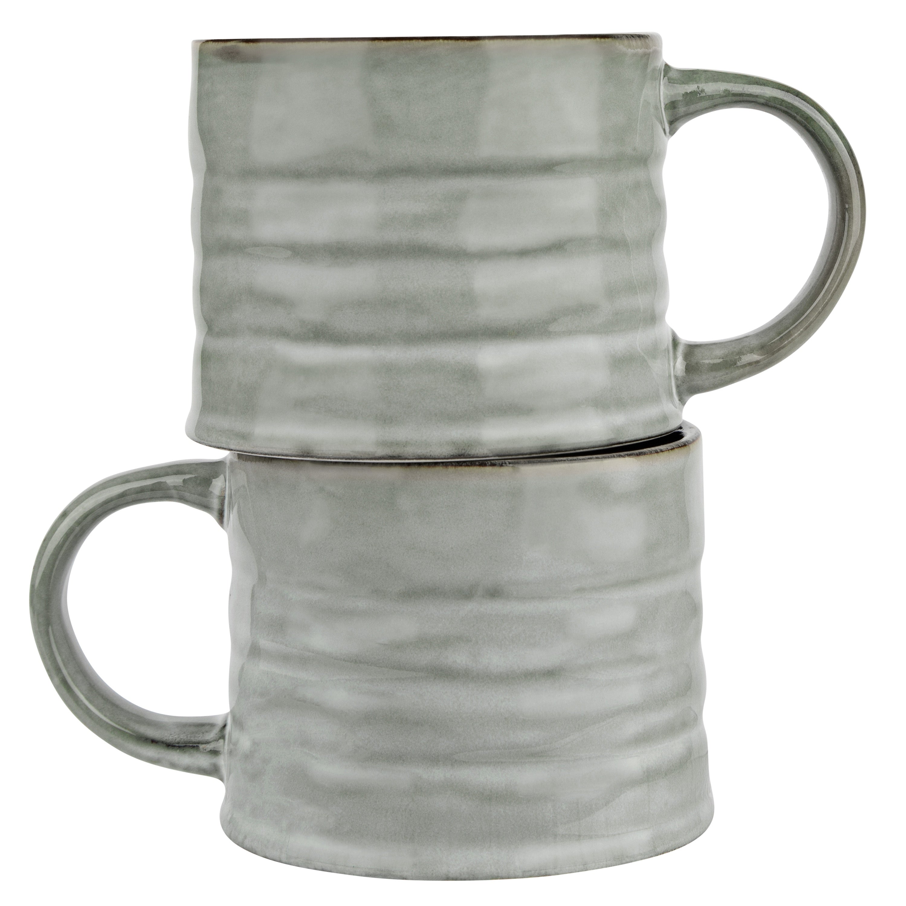 kook-glazed-coffee-mugs-java-slate-15-oz-set-of-2 image 2