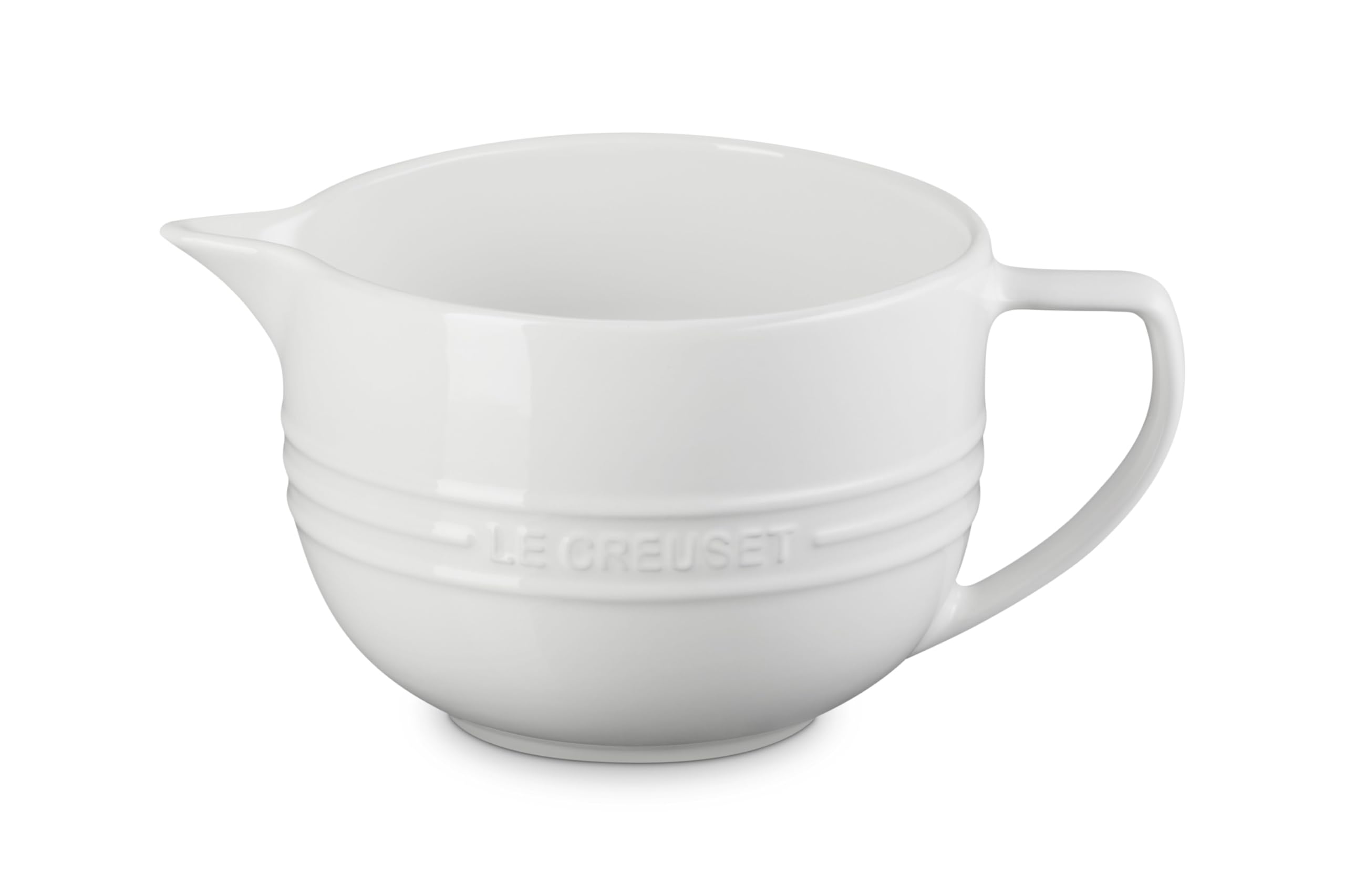 le-creuset-stoneware-signature-batter-bowl-3-25qt-white image 2