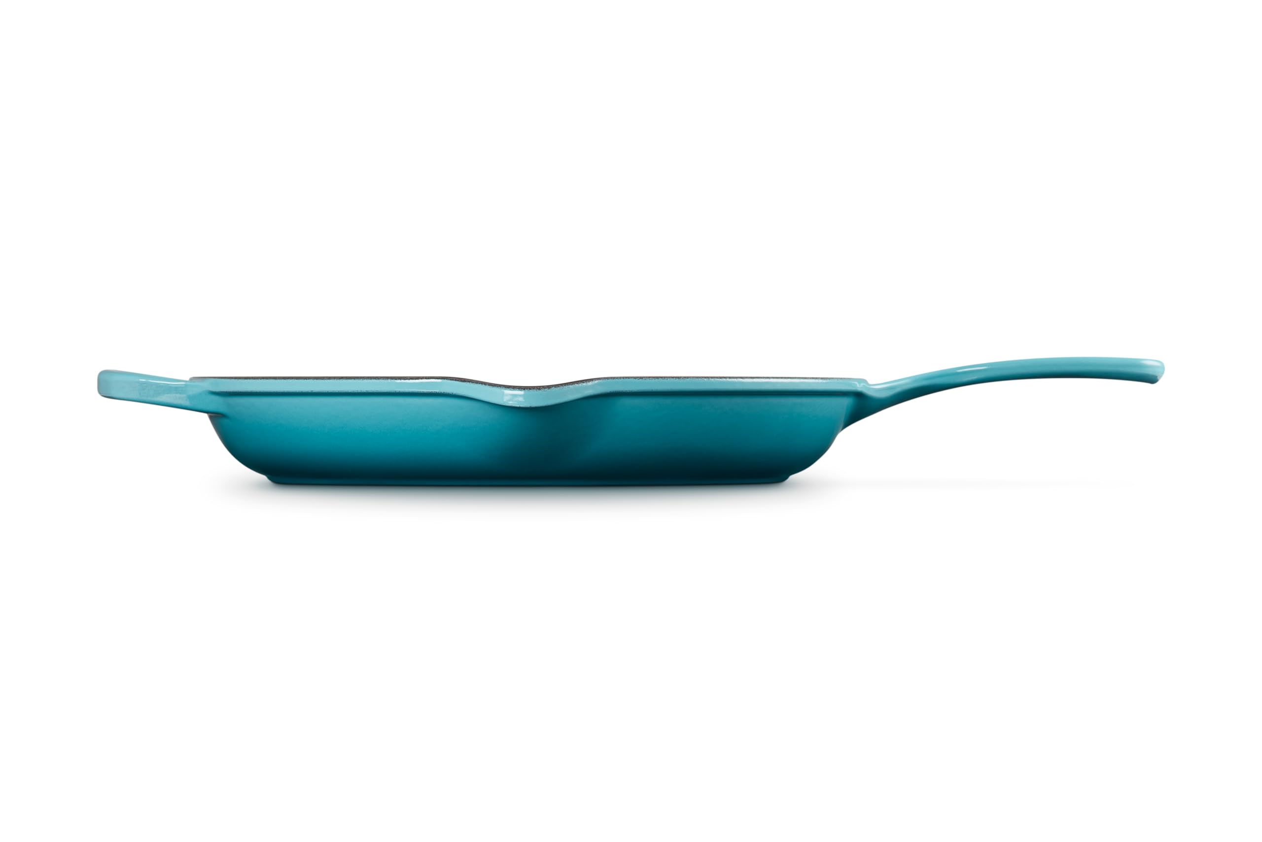 le-creuset-enameled-cast-iron-signature-iron-handle-skillet-11-75-caribbean image 3