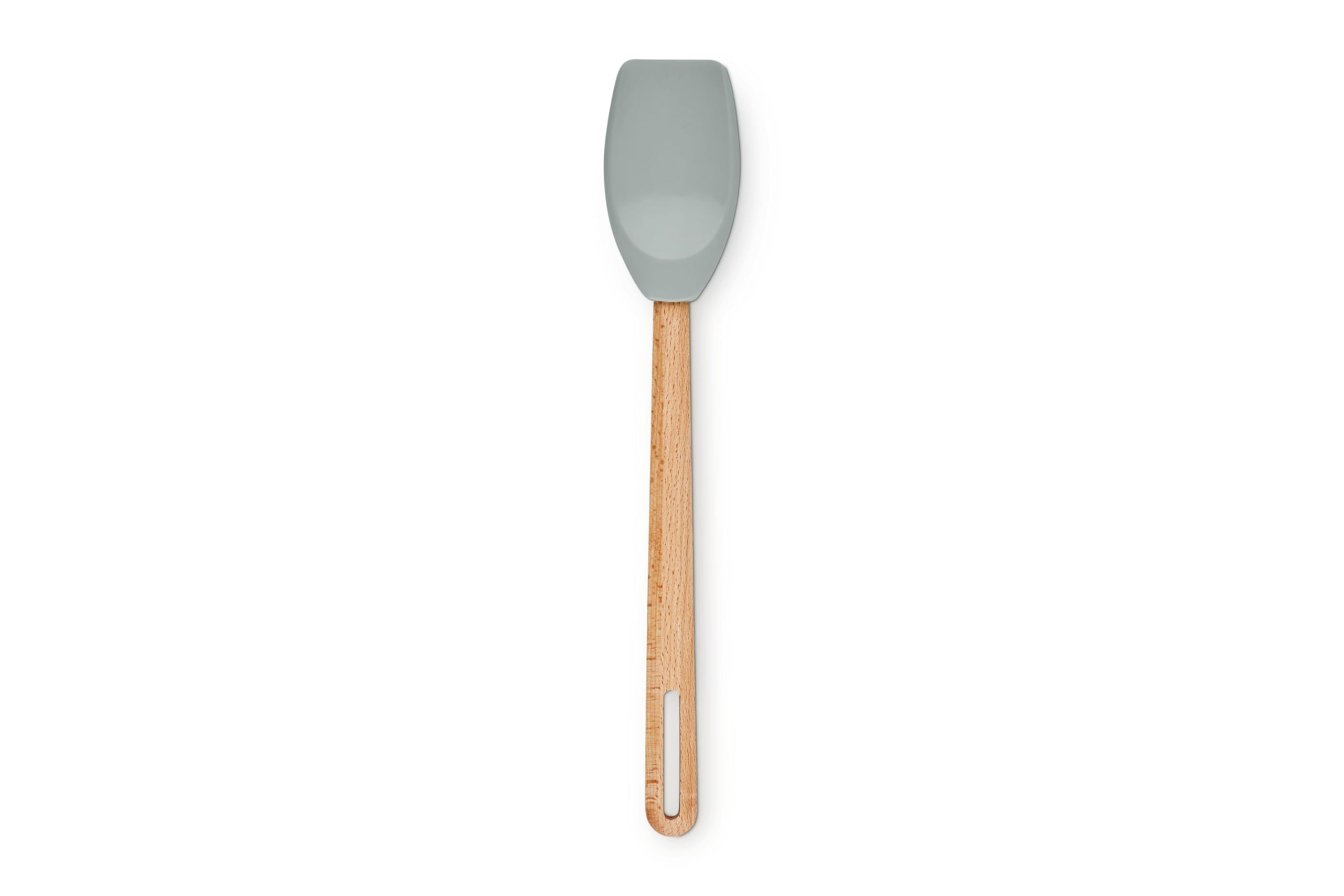 le-creuset-silicone-signature-spatula-spoon-peche-heat-resistant-beechwood-handl image 6