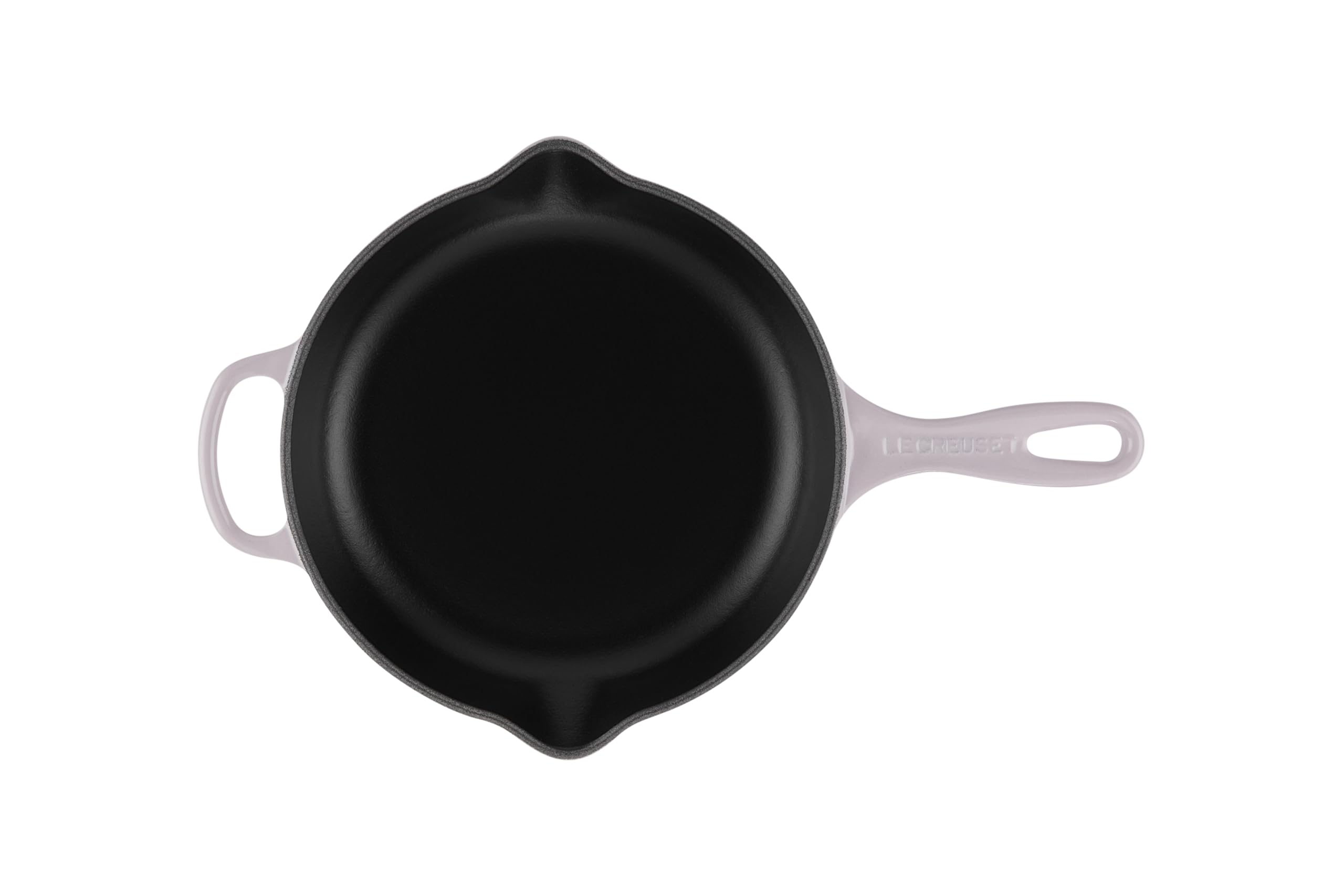 le-creuset-enameled-cast-iron-signature-iron-handle-skillet-9-shallot image 4