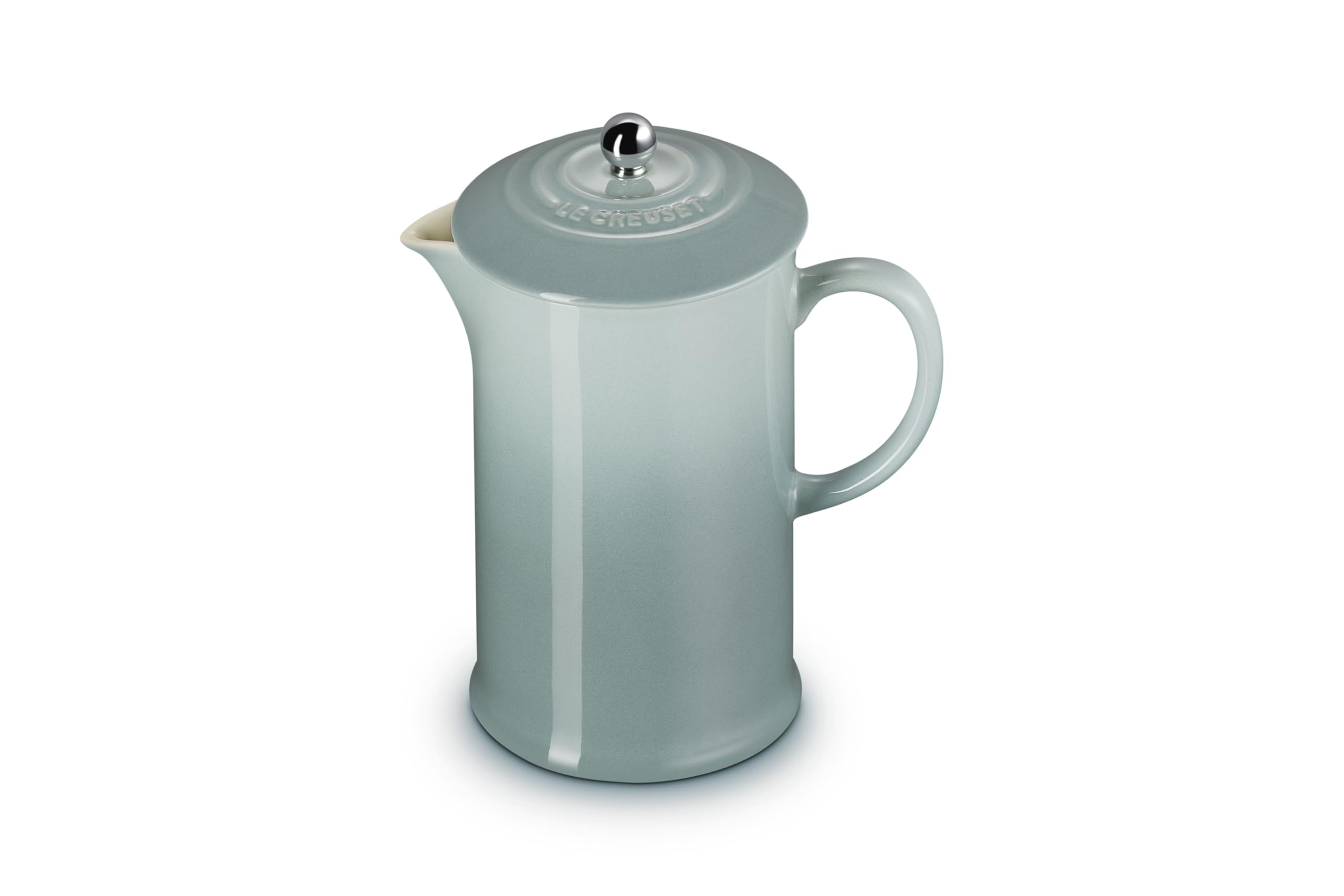 le-creuset-stoneware-french-press-34-oz-white-premium-heat-retention-coffee-make image 7